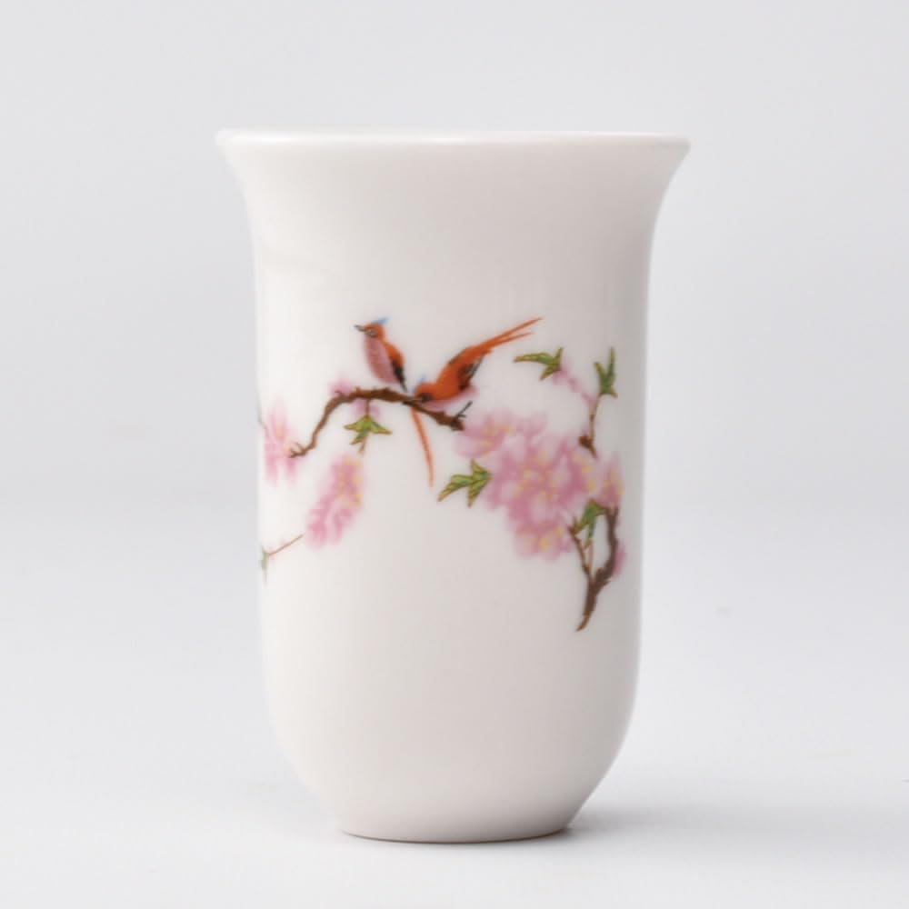 Amazon.co.jp: 天香茶行 彩聞香杯（水点桃花） 20ml（満水30ml） 中国